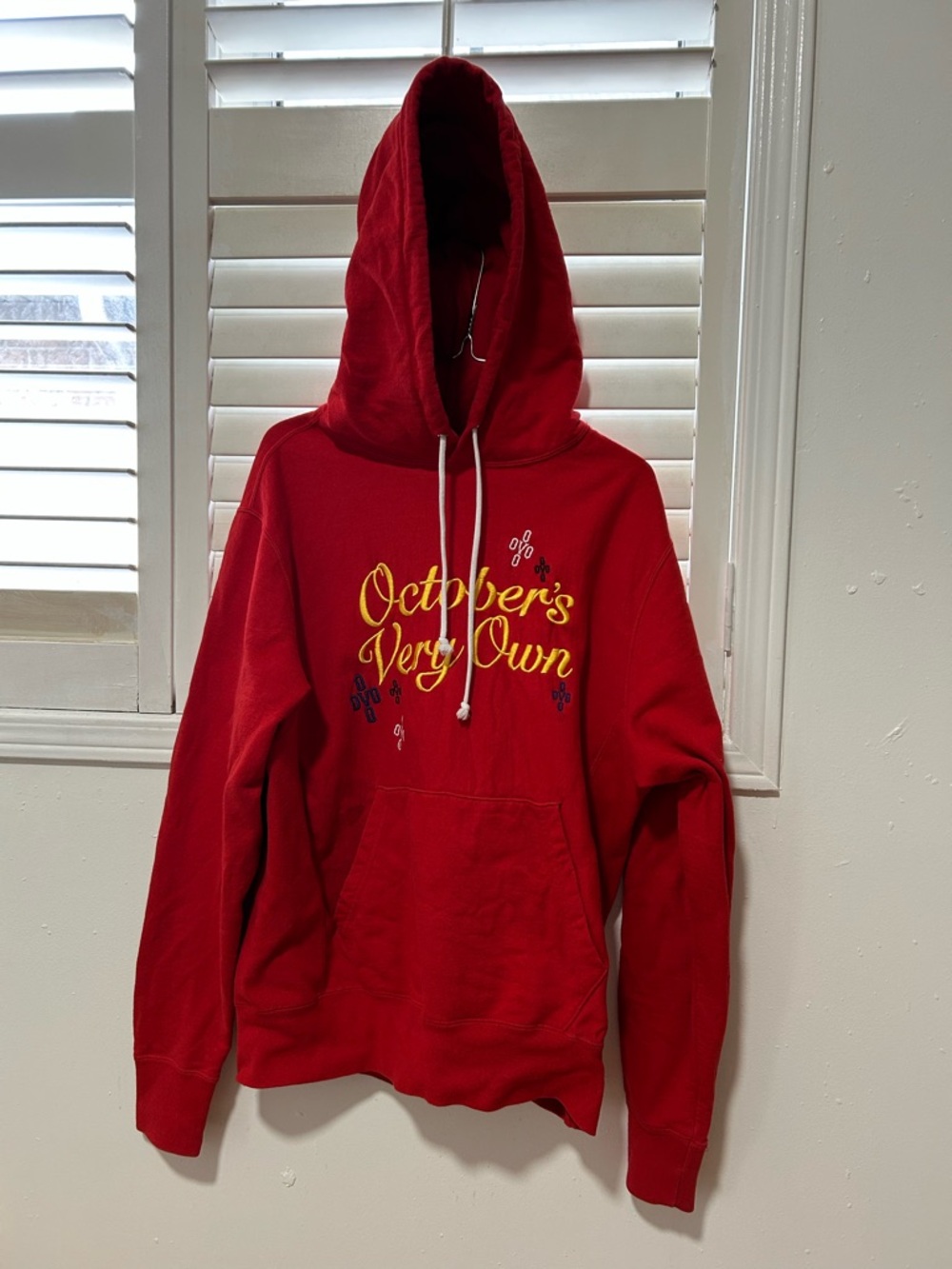 OVO Red Hoodie with Gold Owl Tag